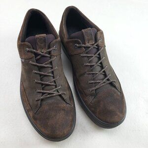 Ecco Soft 7 Tred Gore Tex Shoe Mens 12 EU 46 Brown Leather Lace Up Waterproof